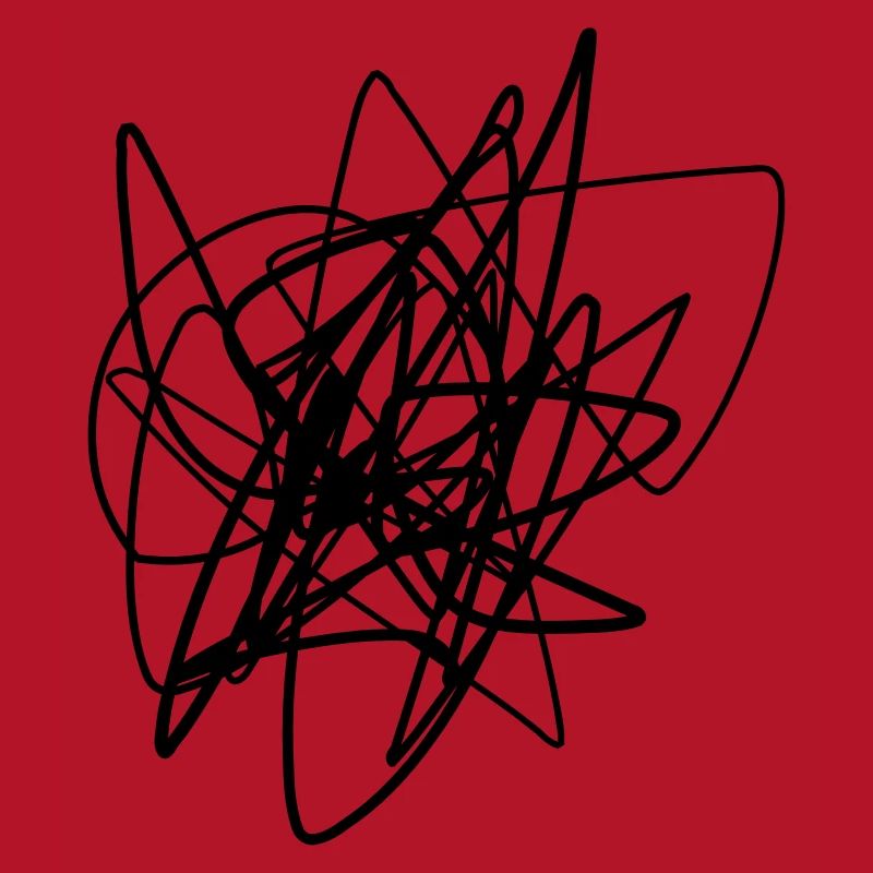 Scribbled chaotic strokes pattern