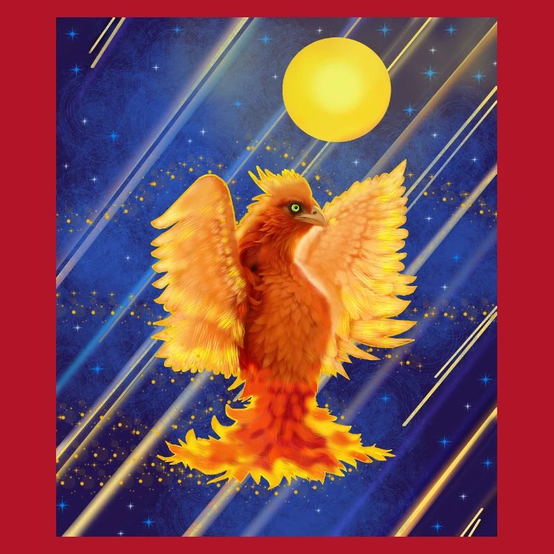 Cosmic Glowing Firebird: Cyber-Semurg