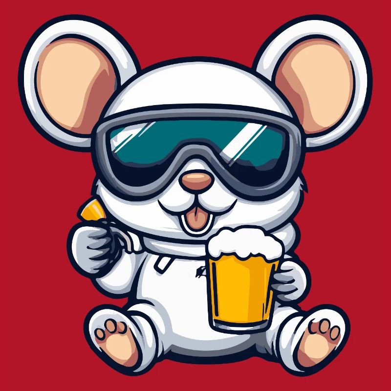 Maus Apres Ski Bier Comic