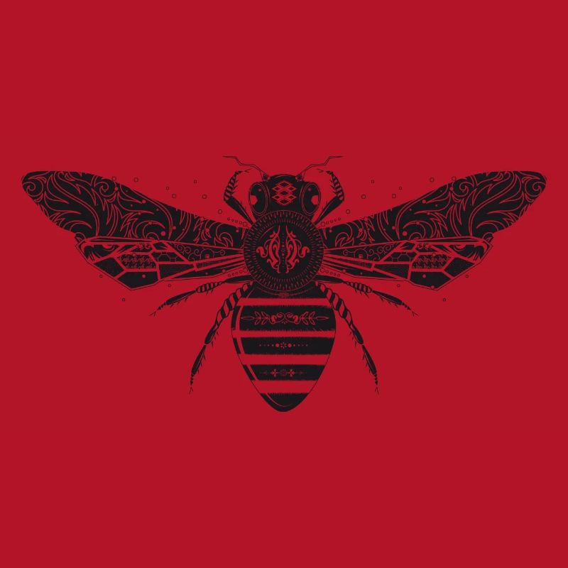 artfully designed bee