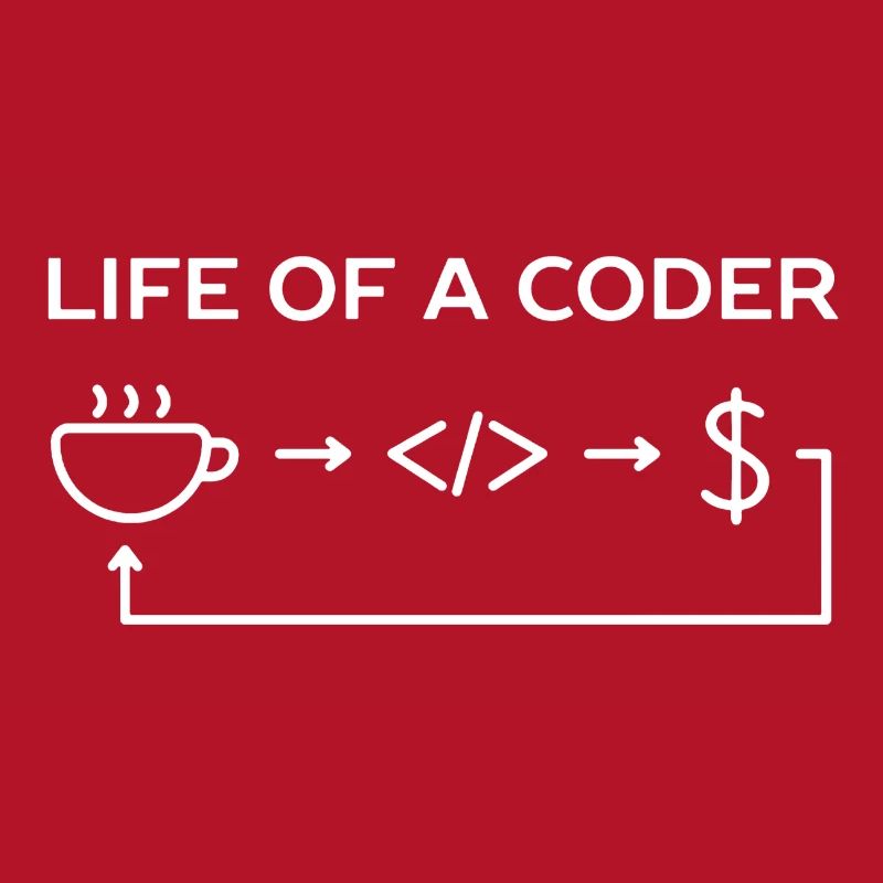 Vie de programmeur d'une chemise de codeur
