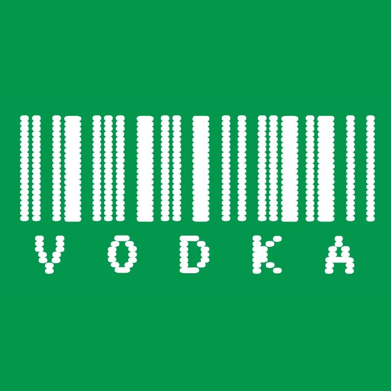 Typographie du code-barres de la vodka