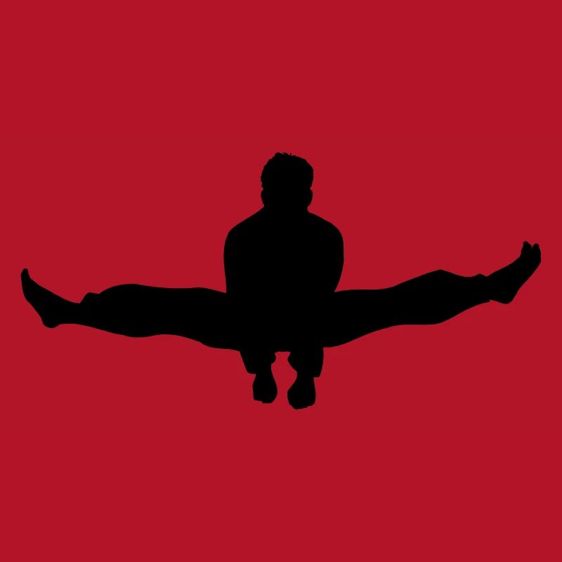 Karate oder Taekwondo Double Kick Schatten