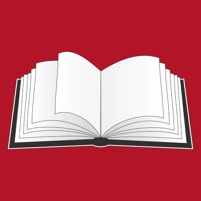 ein offenes Buch für den Bücherwurm oder Leseratte