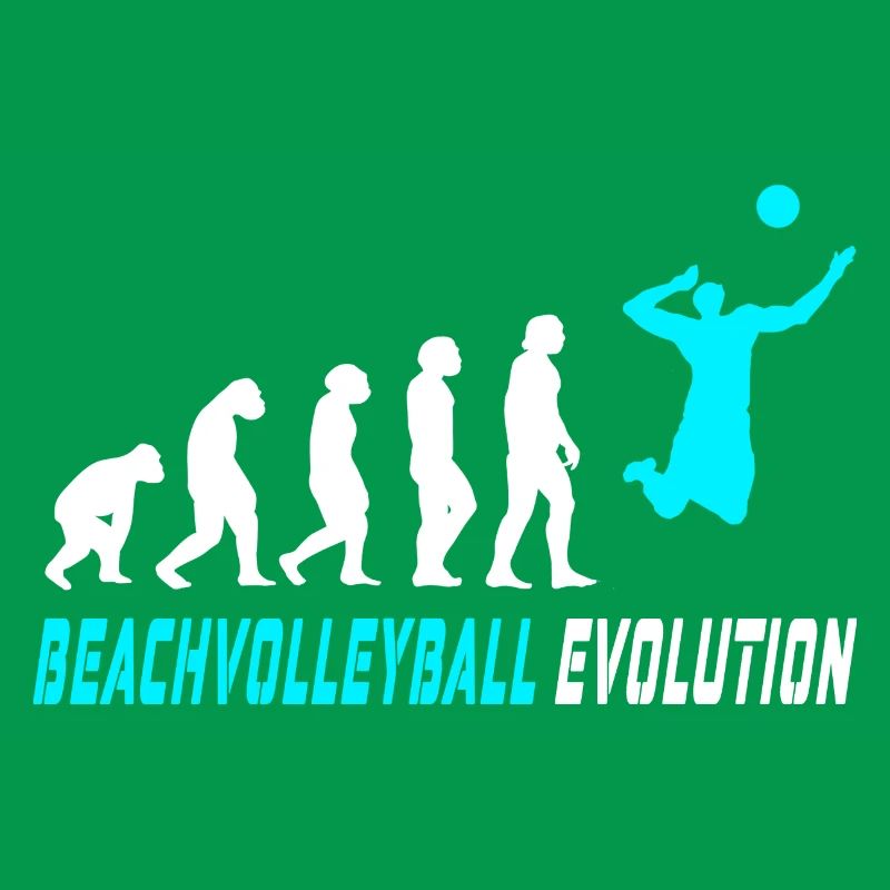 Conception d'évolution de volleyball de plage / idée cadeau