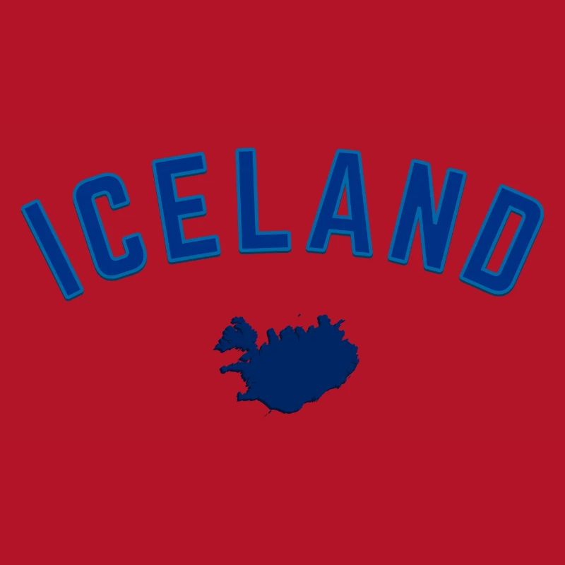 Iceland Blue Map Bow Design