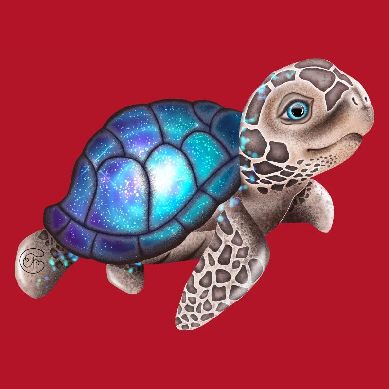Sweet turtle with a galaxy | Space turtle