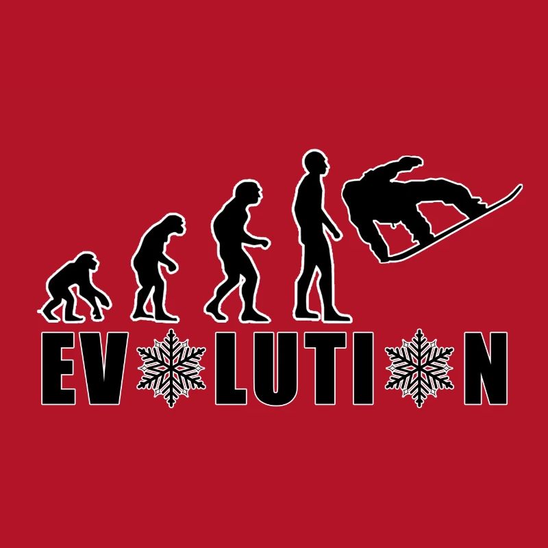 EVOLUTION SNOWBOARD Schnee Winter Geschenk