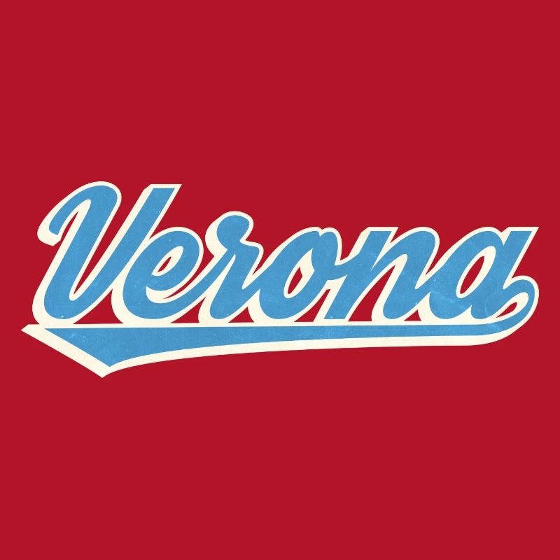 Verona Blau Script Logo