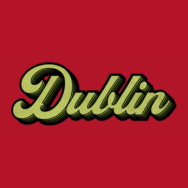Dublin Retro Script in Lime