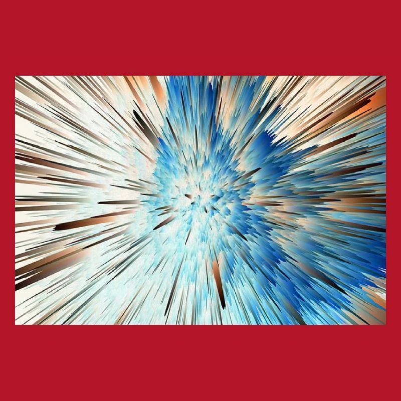 Radiale Blaue Explosion