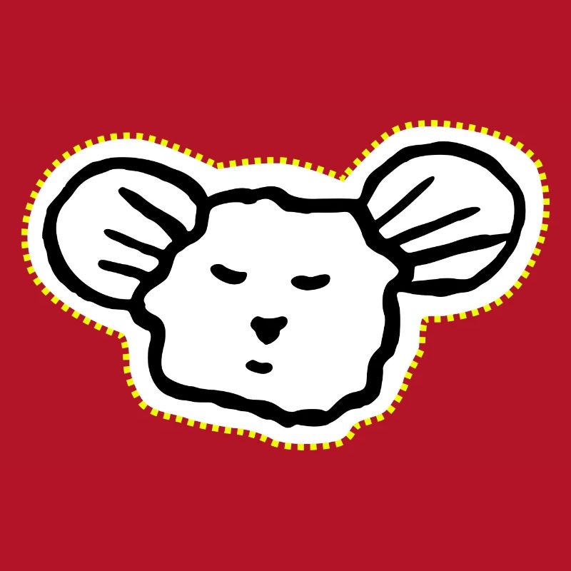 Cooles, schläfriges Maus-Gesicht Symbol