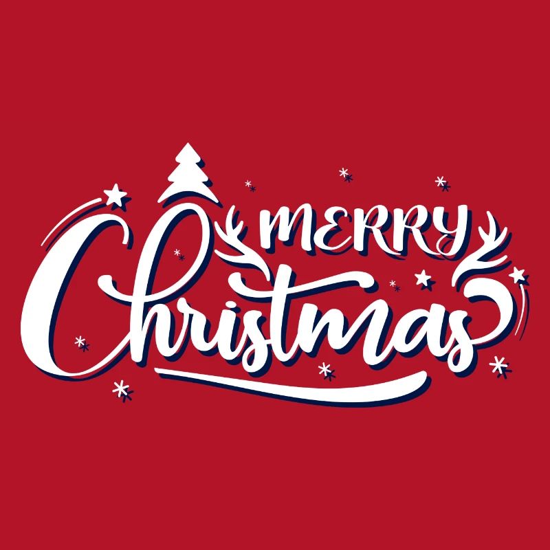 Ornate Merry Christmas Script