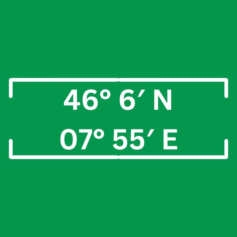 Coordinates Saas-Fee Minimalist