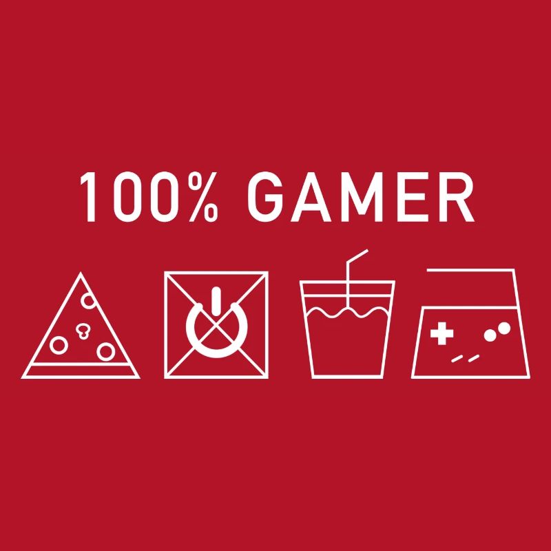 100% Gamer (Version Blanche)