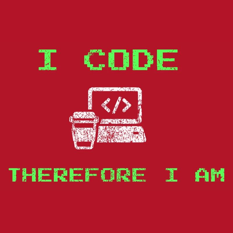 I Code Therefore I Am – Funny Developer Tee