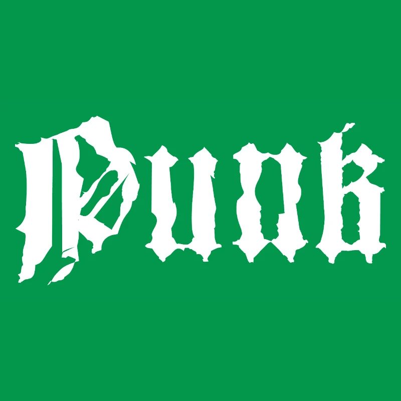 Conception typographique punk grunge gothique