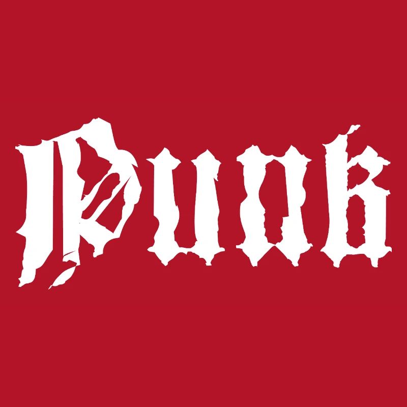 Conception typographique punk grunge gothique