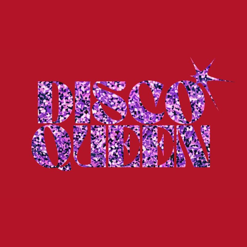 Disco Queen Glitter Pattern