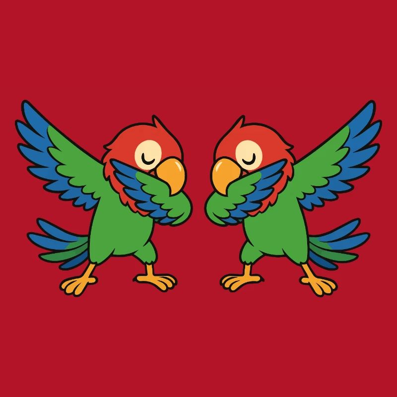 Parrot Dabbing Comic