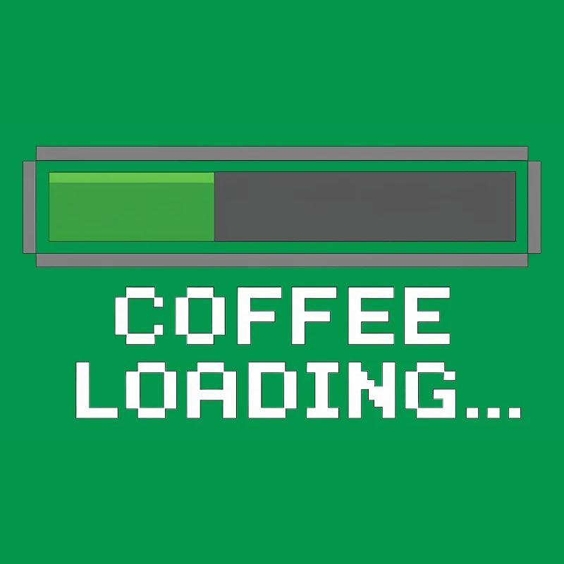 Coffee Loading Bar Pixel