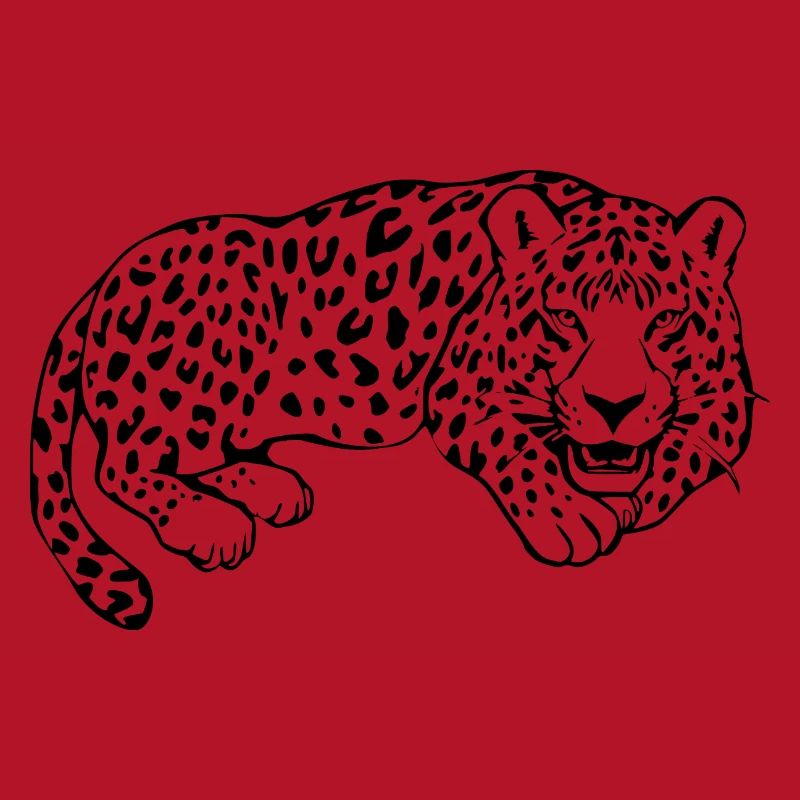 Leopard Black Lepard Pattern T-shirt Gift