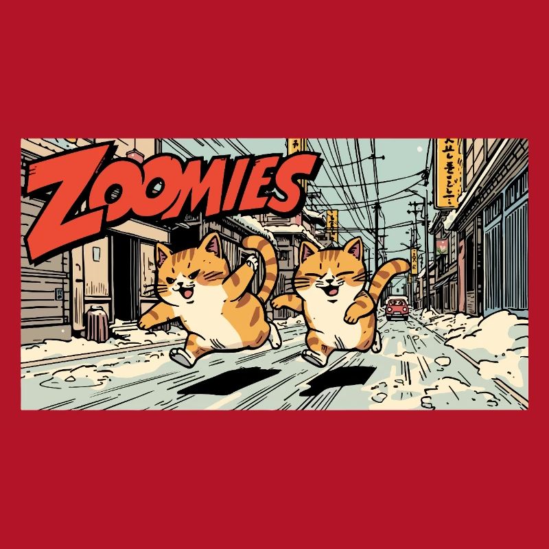Course de chat anime