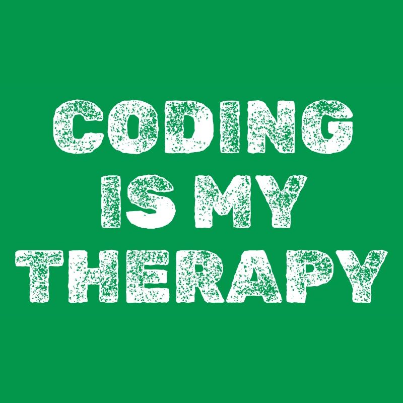 Coding Is My Therapy Programmierer Shirt