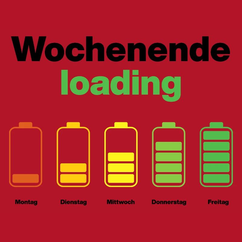 Weekend loading – battery full on Friday, work