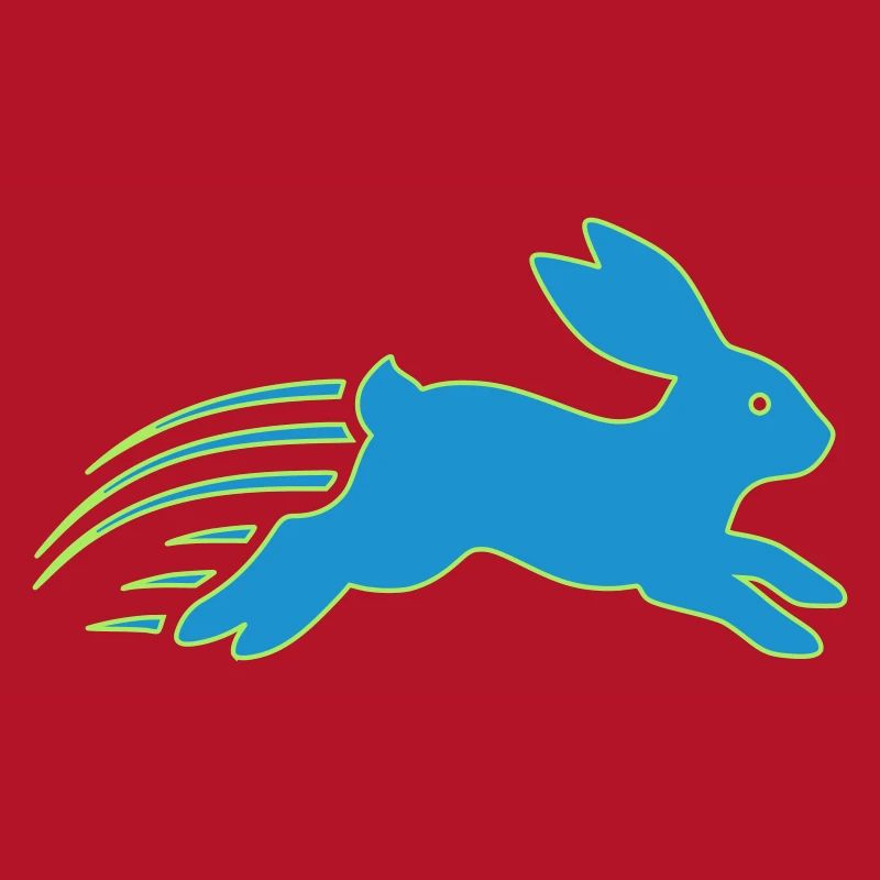 Running Bunny Speed Bunny Logo Vector