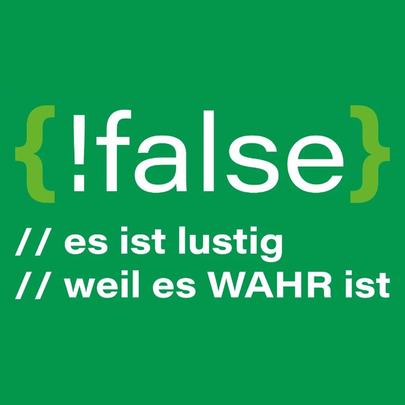 false - Lustiger Programmierer Spruch