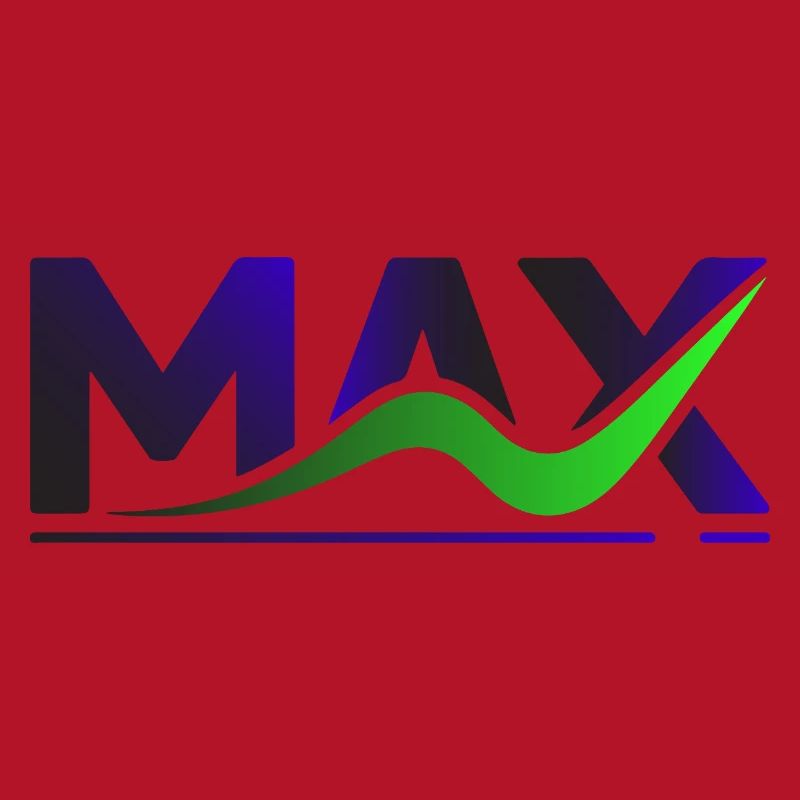 MAX Wave Gradient Logo Tee