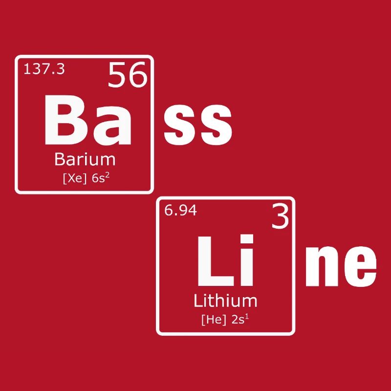 Ligne de basse PSE Éléments du tableau périodique Nerd