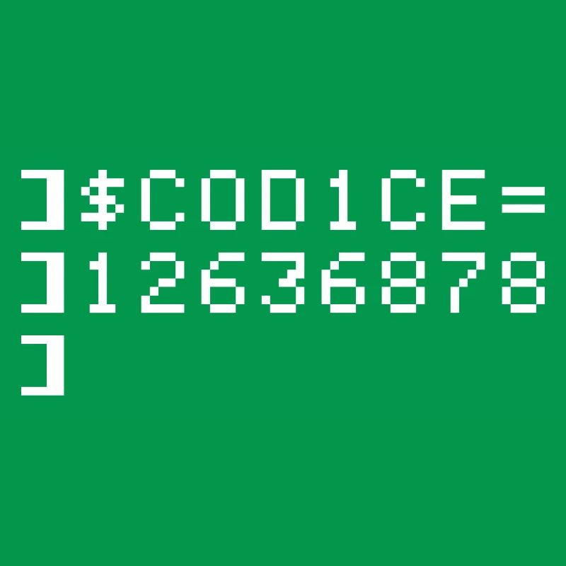 C0D1CE Codice 8-Bit Esadecimal Code Nerd Pix
