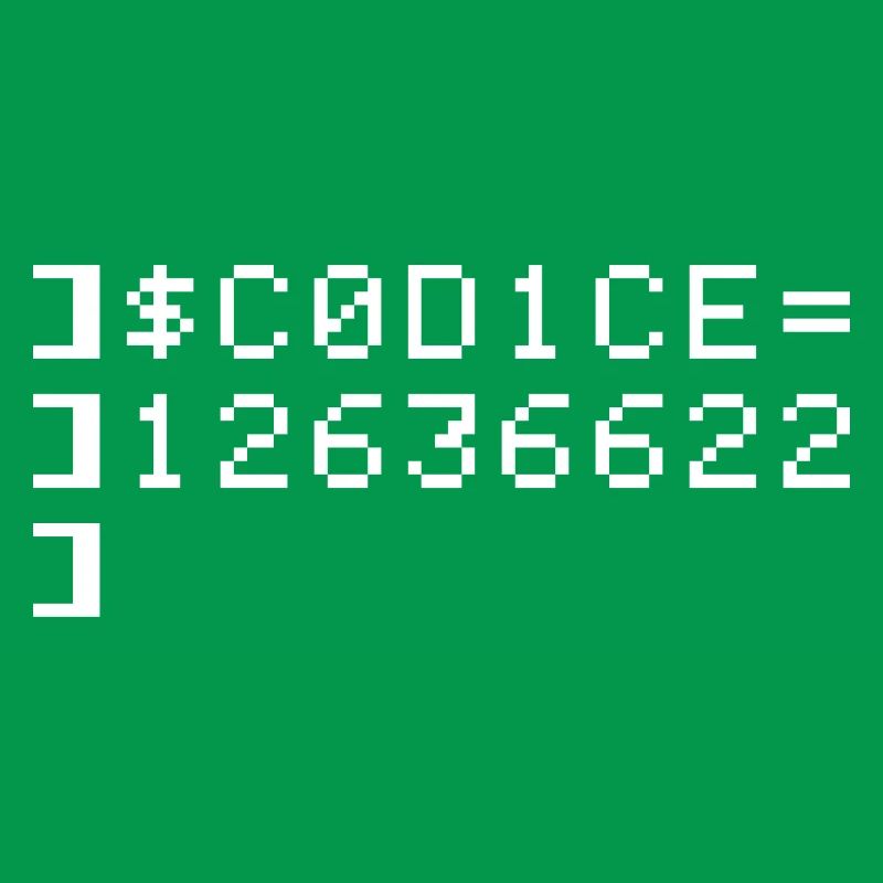 C0D1CE Codice 8-Bit Esadecimal Code Nerd Pix