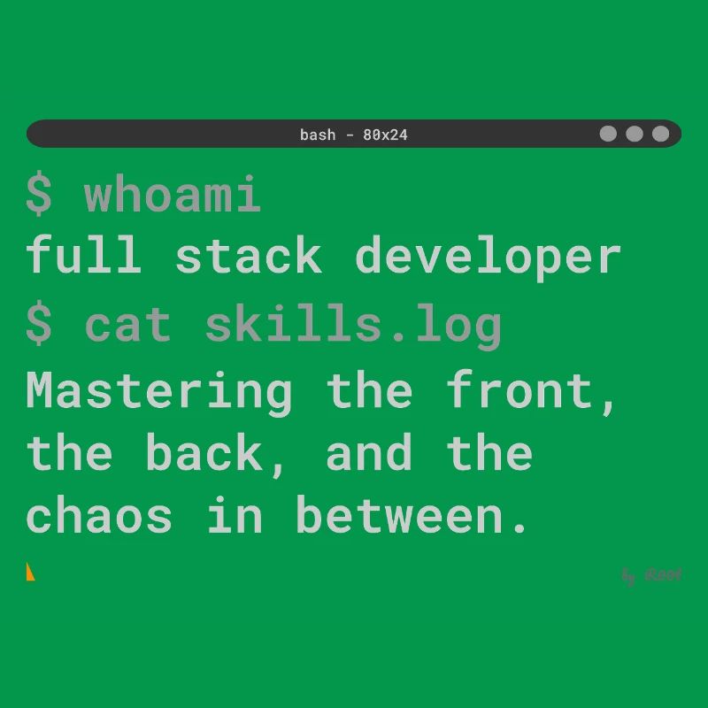 Full Stack Developer Terminal Design