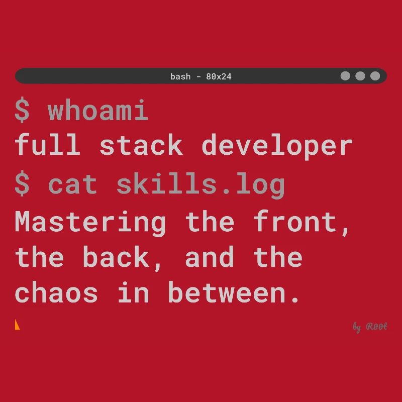 Conception de terminaux développeurs Full Stack