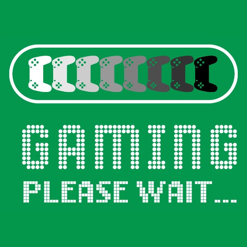 Gaming Please Wait – Funny Gamer Loading Tee