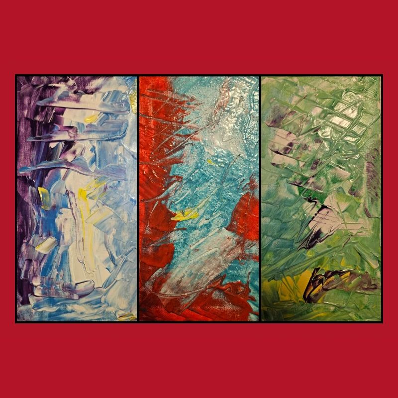 Flux de couleur triptyque