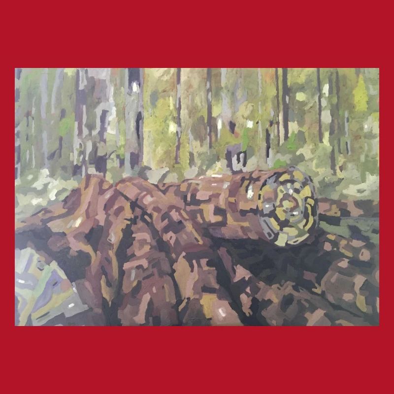 Logs in the forest – an impressionistic landscape
