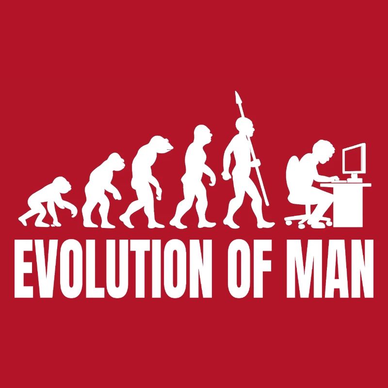 Programmer Computer Freak Evolution Retro
