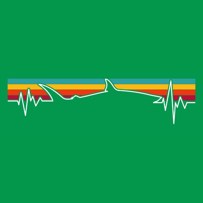 Retro Sunset Wolf Pulse