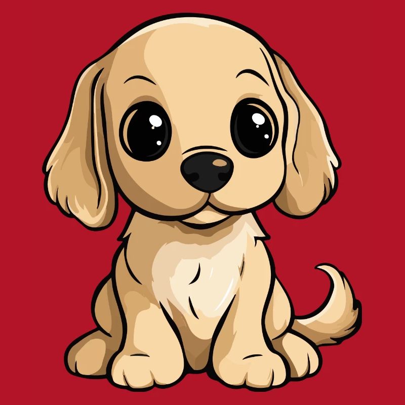 Cocker Spaniel Hund Comic Niedlich