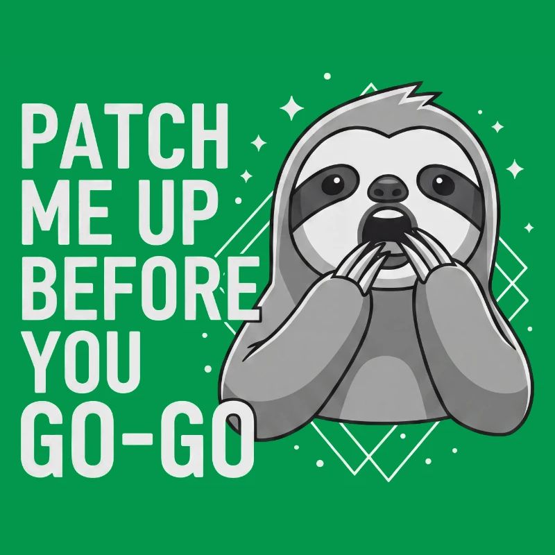 Patch Me Up Cyber Security Sloth