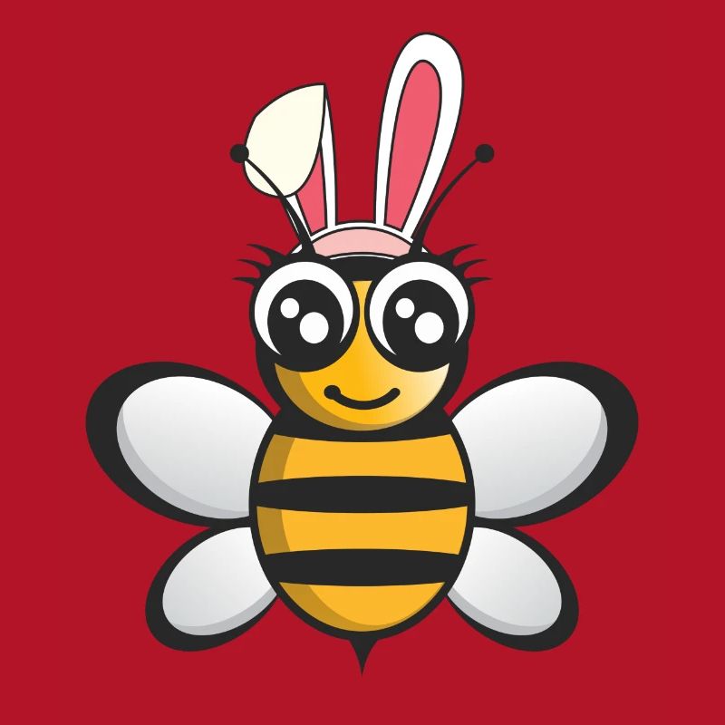 Bee beekeeper easter bunny happy easter gift bunny