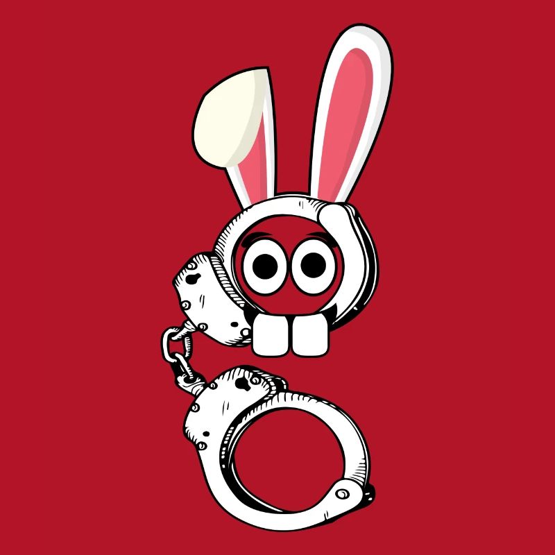 Handcuffed Easter Bunny Easter Gift Bunny