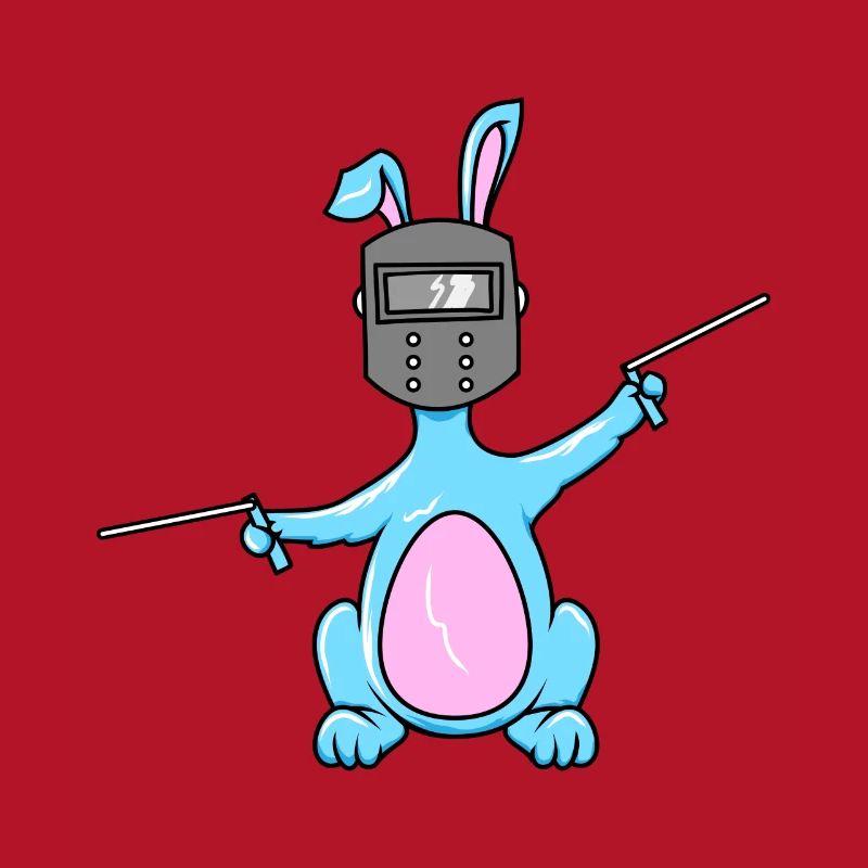 Welder Welding Easter Bunny Easter Gift Ha