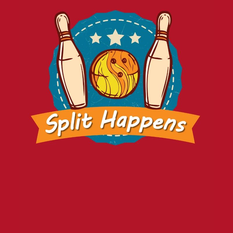 Split Happens Tee Bowling Bowler Tee