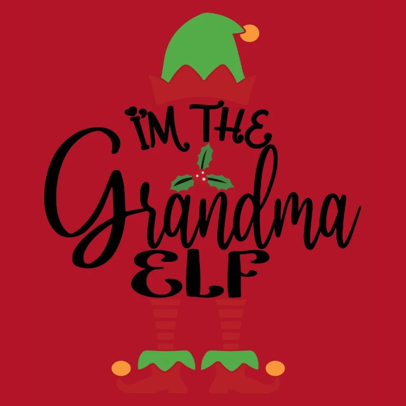 Oma Elf süßes lustiges passendes Weihnachtskostüm