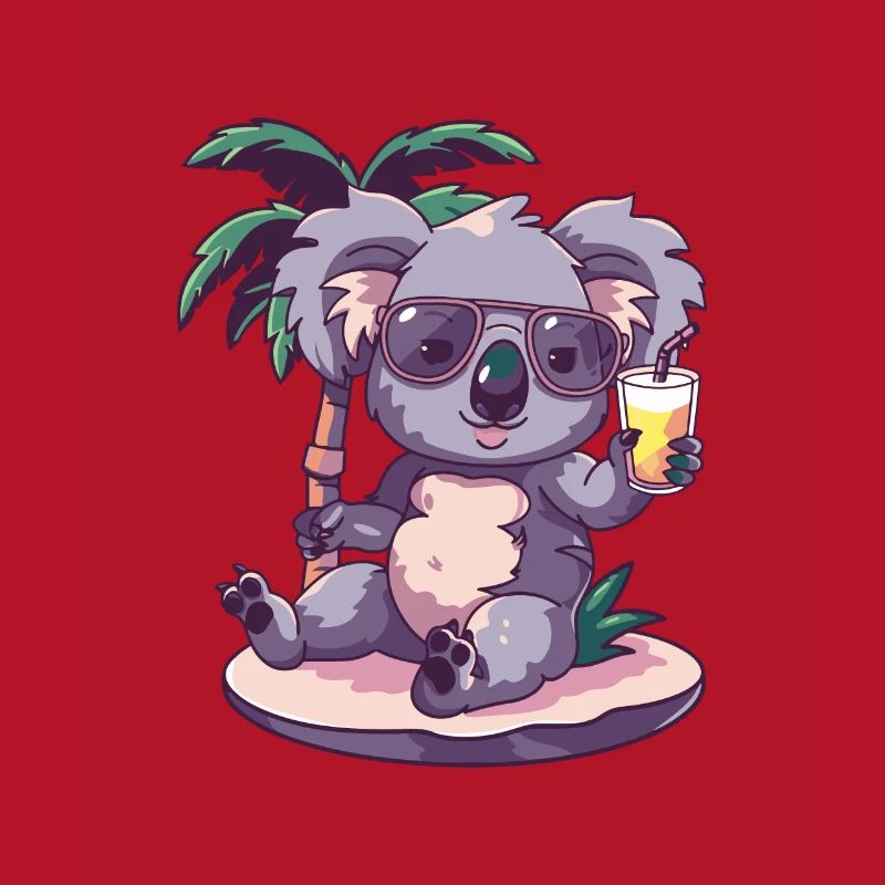 Koala Summer Beach Comic